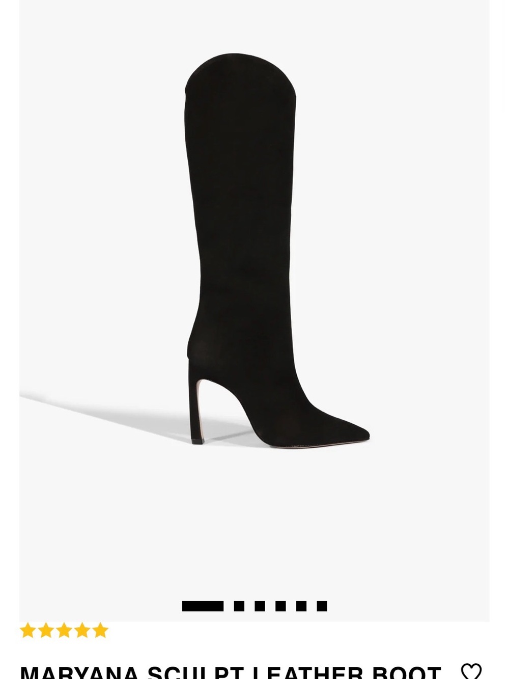 NWT SCHUTZ Maryana Sculpt Knee-High Boot - Black Nubuck NWT SIZE 8